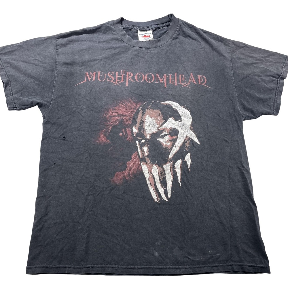 Vintage Tennessee River Mushroomhead Shirt Mens Large Black Graphic Band Tee 00s